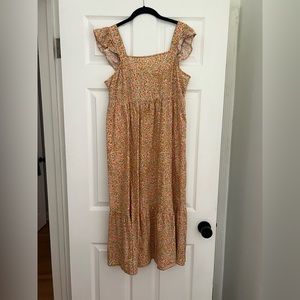 Floral universal threads midi dress worn once